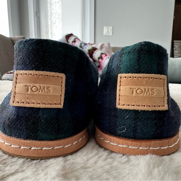TOMS Checkered Slip-On shoe - Black, Green and Blue - Picture 4 of 7